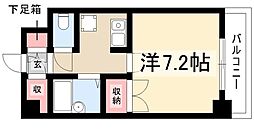 則武ワードビル 1Kの間取図画像