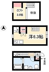 ル・ココン新川町2 ワンルームの間取図画像