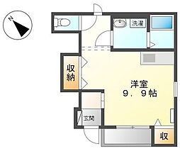 ボンヌール柳瀬 ワンルームの間取図画像