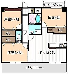 物件の間取り