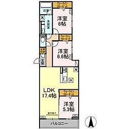 リアンフォール 1階/-