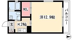 リバーフロントレジデンス 1Kの間取図画像