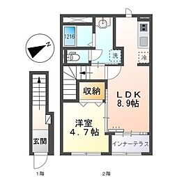 RH柳川 2階/-