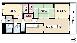 グランドヒルズ入場1番館 3LDKの間取図画像