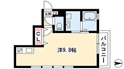 Bipple ワンルームの間取図画像