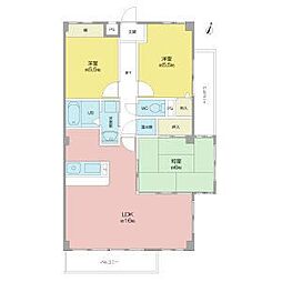 シーズンコート泰明町 3LDKの間取図画像