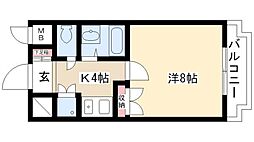 熱田泰文堂ビル 1Kの間取図画像