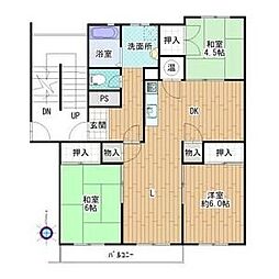三日月住宅六号棟 3階
