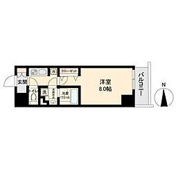 ブランシエスタ金山 1Kの間取図画像