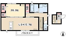 エルメゾン元中野 1LDKの間取図画像