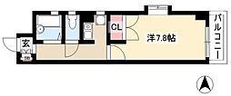 プレステージ高蔵公園 1Kの間取図画像