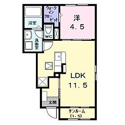 グラン・アロー名駅 1LDKの間取図画像