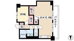 プライム八田 1LDKの間取図画像