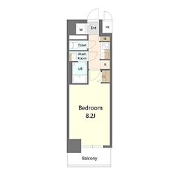 S-RESIDENCE堀田駅前futur 1Kの間取図画像