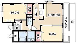 メゾン・ド・エトワール 2LDKの間取図画像