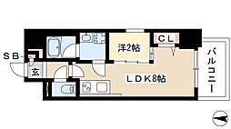 ポルタニグラ大須 1LDKの間取図画像