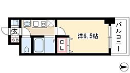 プレサンス名古屋STATIONアブソリュート 1Kの間取図画像