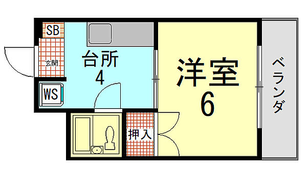 ハイツ北野 207｜京都府京都市上京区西町(賃貸マンション1K・2階・21.96㎡)の写真 その2