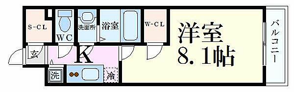 エスリード京都梅小路 705｜京都府京都市下京区梅小路高畑町(賃貸マンション1K・7階・26.10㎡)の写真 その2