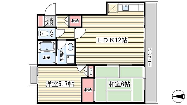 メリーコンフォート 103｜京都府京都市山科区小山南溝町(賃貸マンション2LDK・1階・52.09㎡)の写真 その2