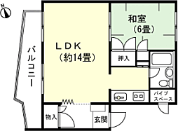 間取図画像 1LDK