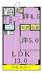 DaysGarden 2LDKの間取図画像