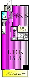 LuceVII 1LDKの間取図画像