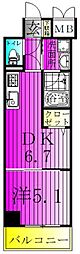 LuceVII 1DKの間取図画像