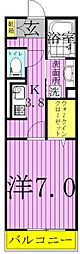 サンモールおおたかの森 1Kの間取図画像