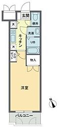 プレジオ3 1Kの間取図画像