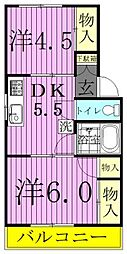 ヤマサイコーポ3号棟 2階