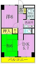 キャトル白山 2階/202