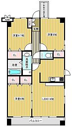 サンシャイン柏の葉 3LDKの間取図画像