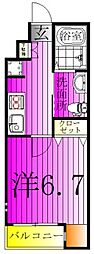SPINEL KITAKASHIWA ‐スピネル北柏‐ 1Kの間取図画像