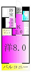 スターヒルズ 1Kの間取図画像