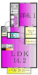 ボヌールおおたかの森II 2階/202