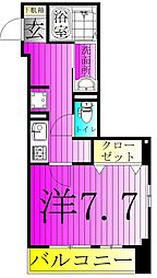 セレーノ.K 1Kの間取図画像