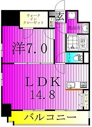 ArtGraceHill 1LDKの間取図画像