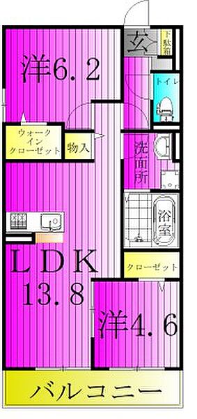 ジラソーレ 303｜千葉県柏市正連寺(賃貸アパート2LDK・3階・57.78㎡)の写真 その2