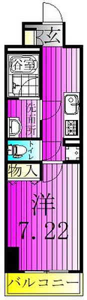 モアナ　レジデンス 102｜千葉県柏市旭町１丁目(賃貸マンション1K・1階・27.58㎡)の写真 その2