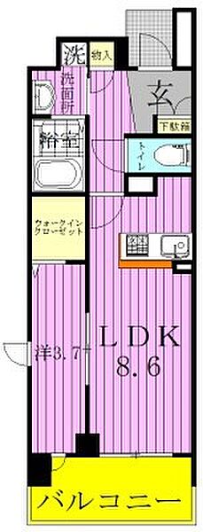 dearestIII 201｜千葉県柏市柏３丁目(賃貸マンション1LDK・2階・34.89㎡)の写真 その2