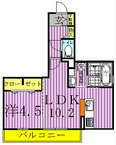 パークサイドハウス 201｜千葉県我孫子市天王台１丁目(賃貸アパート1LDK・2階・39.53㎡)の写真 その2