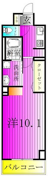 ラピスラズリ 301｜千葉県柏市船戸(賃貸マンション1K・3階・30.98㎡)の写真 その2