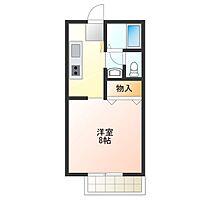 リリックハイツ駅南 202 ｜ 栃木県小山市駅南町１丁目9-5（賃貸アパート1K・2階・27.08㎡） その2