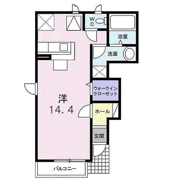 ミントハウス 101｜栃木県佐野市犬伏上町(賃貸アパート1R・1階・35.98㎡)の写真 その2