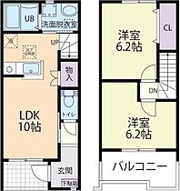 Faliate（フォーリット） 105 ｜ 栃木県栃木市都賀町家中5916-1（賃貸アパート2LDK・2階・54.83㎡） その2