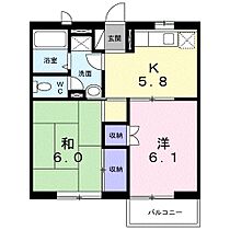 ハイツTM 201 ｜ 栃木県小山市駅東通り３丁目38-8（賃貸アパート2K・2階・40.04㎡） その2