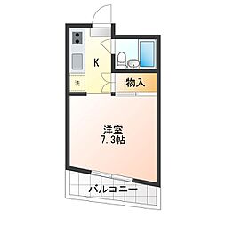 エスペランサ喜沢 ワンルームの間取図画像