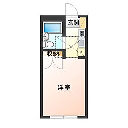 ロイヤルコーポ愛宕 1Kの間取図画像