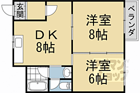 太田マンション 203 ｜ 京都府京都市西京区御陵北山町（賃貸マンション2LDK・2階・44.83㎡） その2